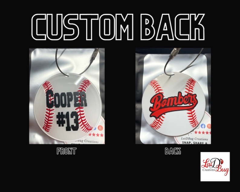 Custom Back
College Font
Metal Loop Hardware
