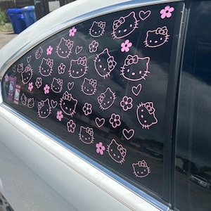 Hello Kitty Car Window Decal: Exterior Vinyl Sticker image 1