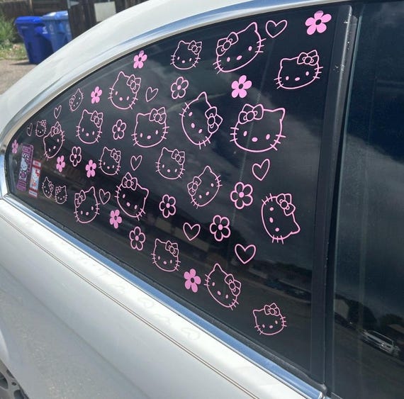 Hello Kitty Car Window Decal: Exterior Vinyl Sticker