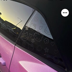Hello Kitty Car Window Decal: Exterior Vinyl Sticker image 3