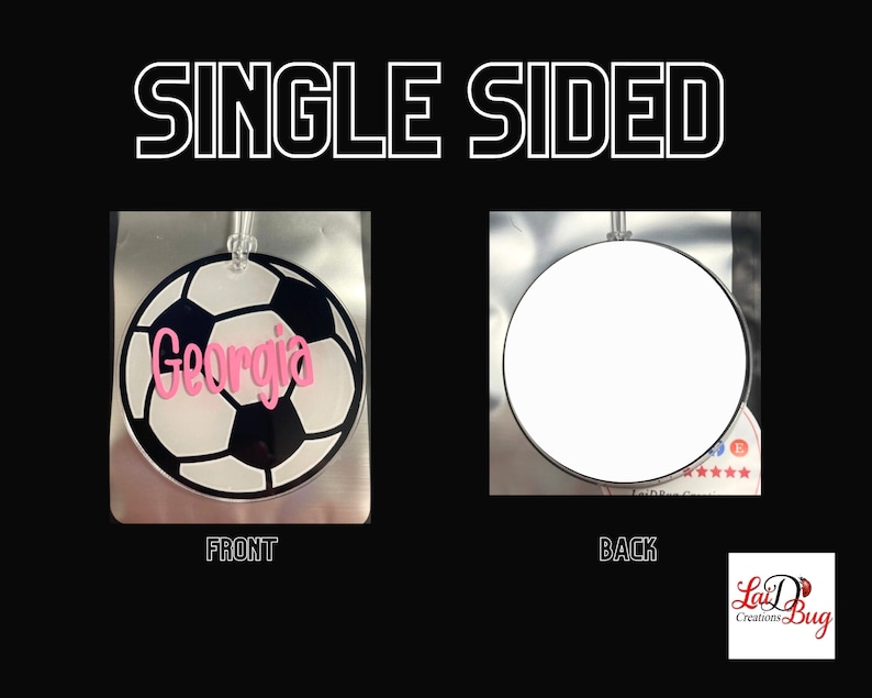 Single Sided
Cute Font
Silicone Loop Hardware