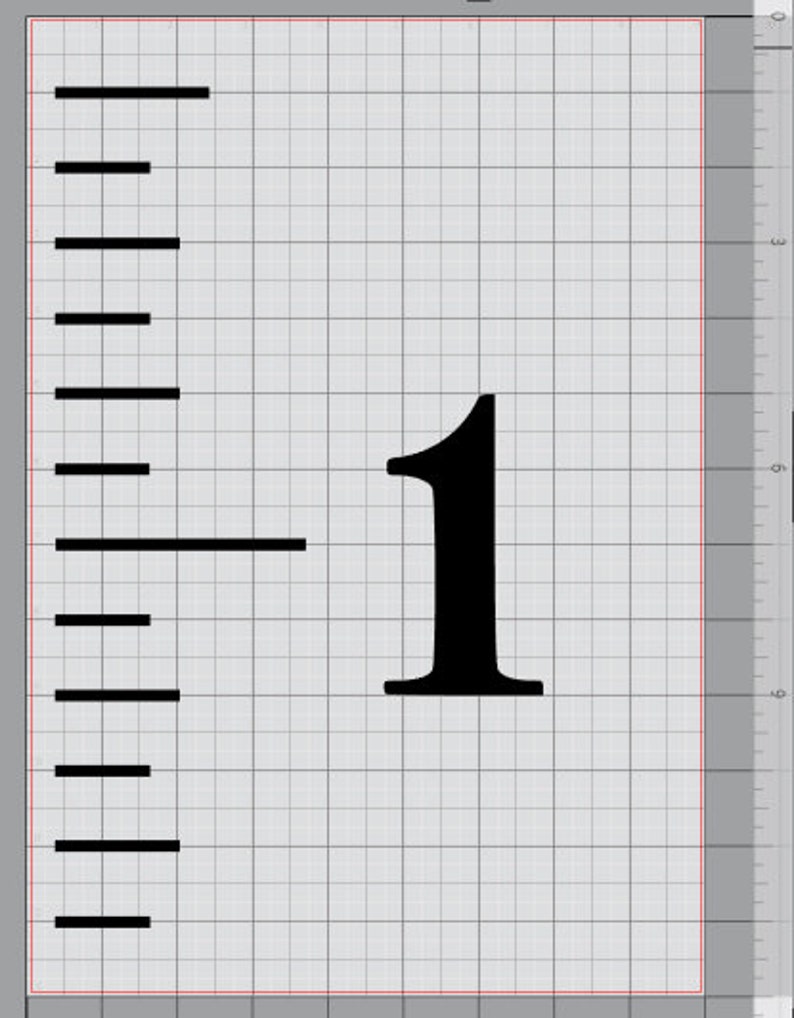 growth chart ruler stencil file svgjpgpdf cut file etsy