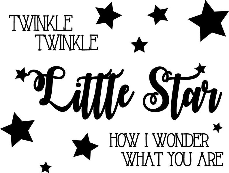 Twinkle Twinkle Little Star SVG / Studio3 File for Cameo and | Etsy