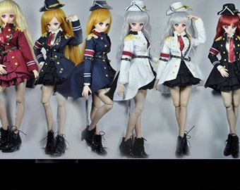 CODENOiR - Military BJD Clothes for Sd 10 girl / 13 girl / SDGr / DD M Bust / dd L Bust / DDdy / 1/3 BJD Girl