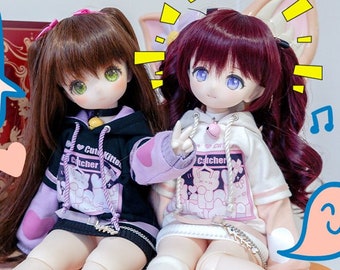 Lovely Cat Hoodie Set - Doll Clothes for MSD/ MDD