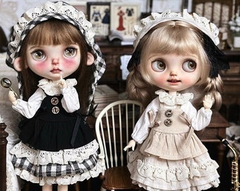 Vintage Mori Girl - Doll Clothes for Blythe / Pullip / Azone / 1/6 Fashion Doll