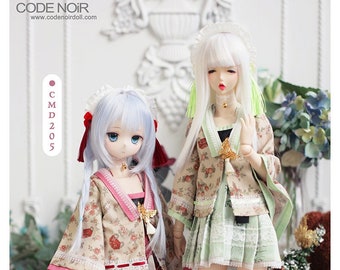 CODENOiR - Flower Maid Dress  BJD clothes for MSD / MdD / 1/4 BJD / Angle Philia /  Obitsu50 / VMF50