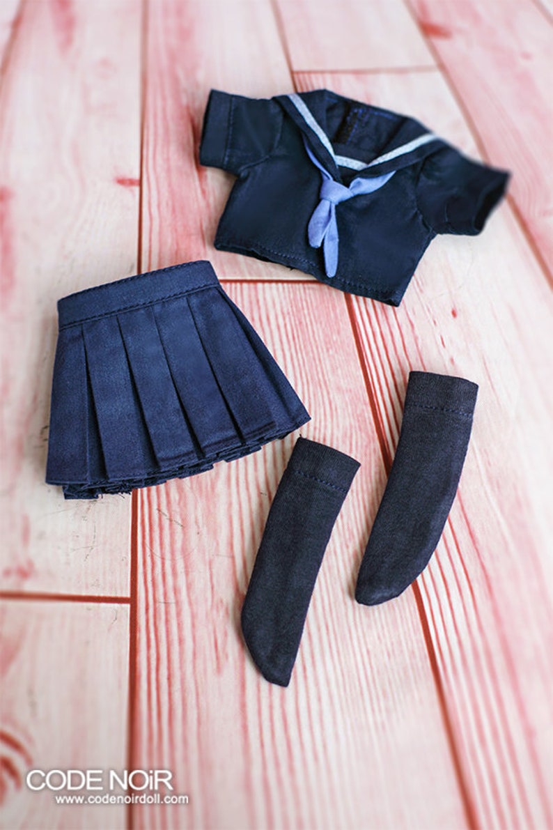 CODENOiR Sailor Uniform X Happi BJD clothes for YoSD / 1/6 BJD image 3