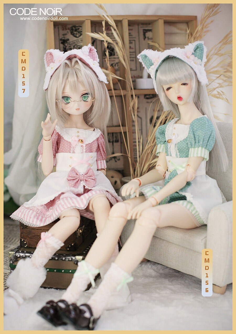 CODENOiR Polka Cat BJD clothes for msd / mdd / angel - Etsy 日本