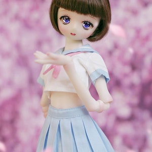 CODENOiR Sailor Uniform X Happi BJD clothes for YoSD / 1/6 BJD image 4