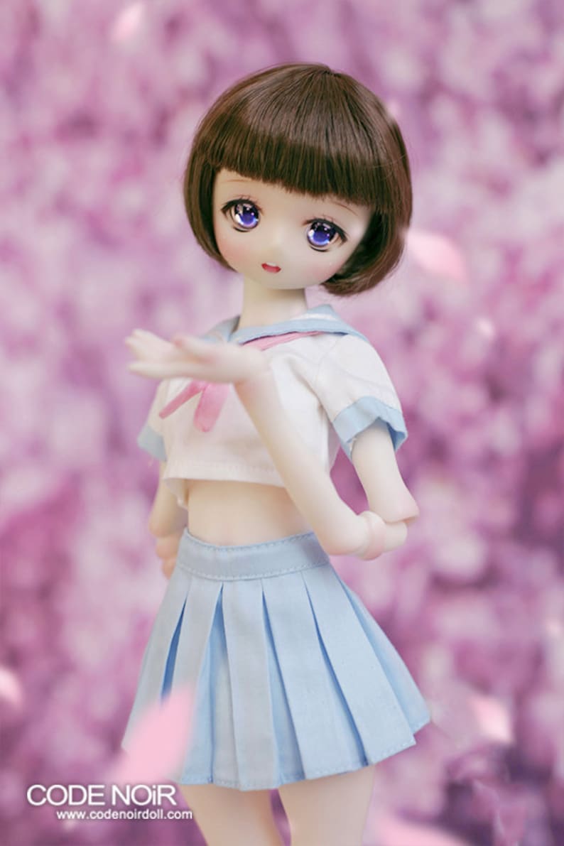 CODENOiR Sailor Uniform X Happi BJD clothes for YoSD / 1/6 BJD image 4