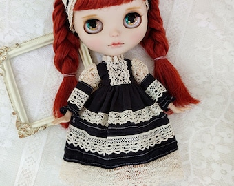 Lace Dress Set - Doll Clothes for Blythe / Pullip / Azone / 1/6 Fashion Doll