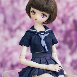 CODENOiR Sailor Uniform X Happi BJD clothes for YoSD / 1/6 BJD image 2