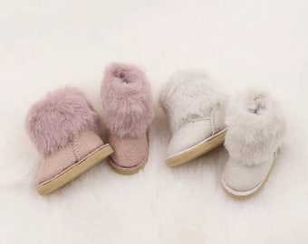 Fur Winter Boots - Doll Shoes for Blythe / Pullip / Azone / 1/6 Fashion Doll / ob24