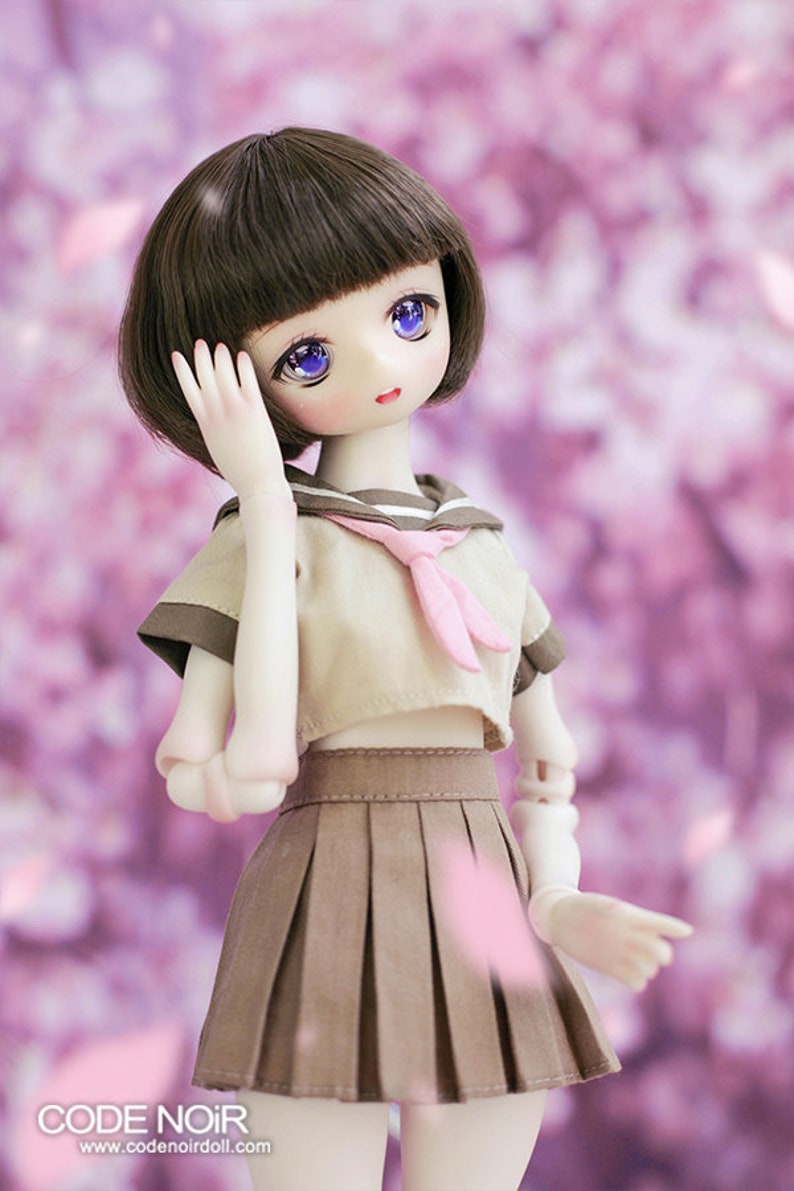 CODENOiR Sailor Uniform X Happi BJD clothes for YoSD / 1/6 BJD image 6