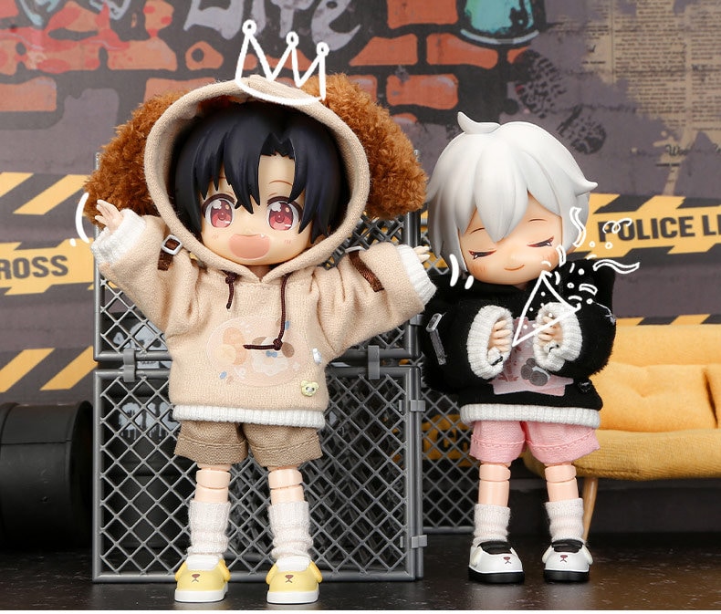 Panada N Dog Hoodie - Doll Clothes for Obitsu 11 / Nendoroid