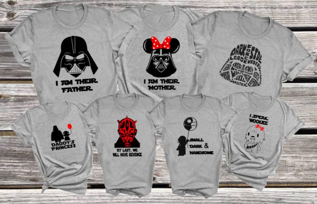 star wars disney shirts family