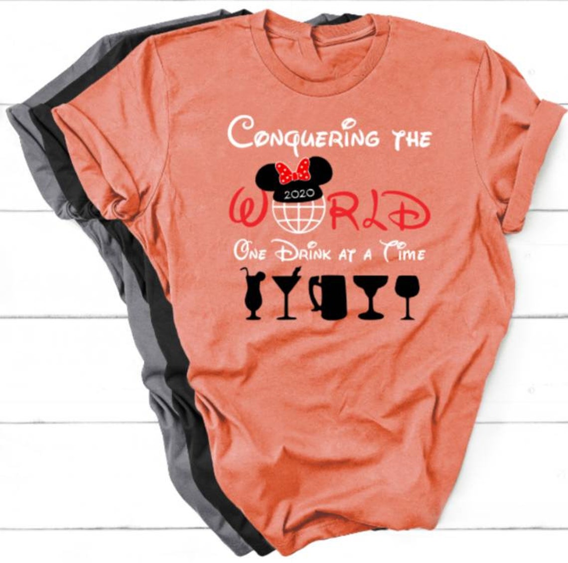 Epcot Drinking Shirt Disney Family Shirts Epcot Shirts Etsy