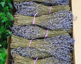 Faisceaux de lavande séchée 250 tiges Grade A| bouquet de lavande | RÉCOLTE PROPRE 2022 - | 100% naturel Fleurs pour la maison, décor de mariage