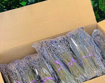 Mazzi di lavanda essiccata, 250 steli, Grado A / bouquet di lavanda / RACCOLTO PERSONALE 2026 - 100% naturale / Fiori per la casa, decorazioni per matrimoni