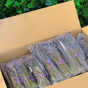 Lavender Bunch Dried Lavender Bundle 250 stems HARVEST 2022 WRAPPED decorative wedding 100% NATURAL image 6