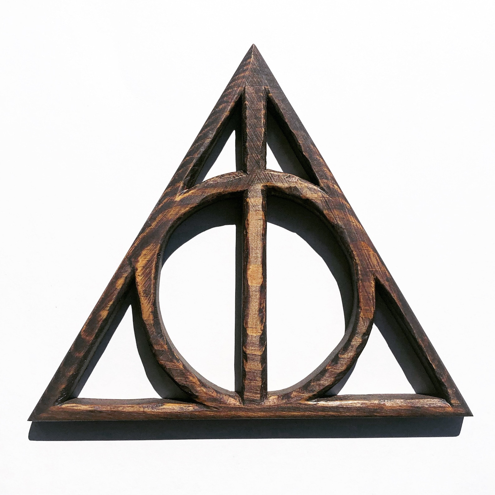 Deathly Hallows HandCarved Wooden Plaque Etsy