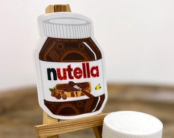 Nutella Sticker - 3 inch Nutella Sticker Art by Sarah Hiers Design - Nutella Art - Nutella Vinyl Sticker