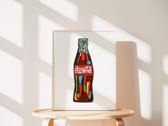 PRINTABLE - Coca Cola Bottle Art - Coca Cola - Coke Bottle Design