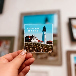Portland Maine Lighthouse  - Portland Headlight  Maine Sticker - Maine Sticker Art