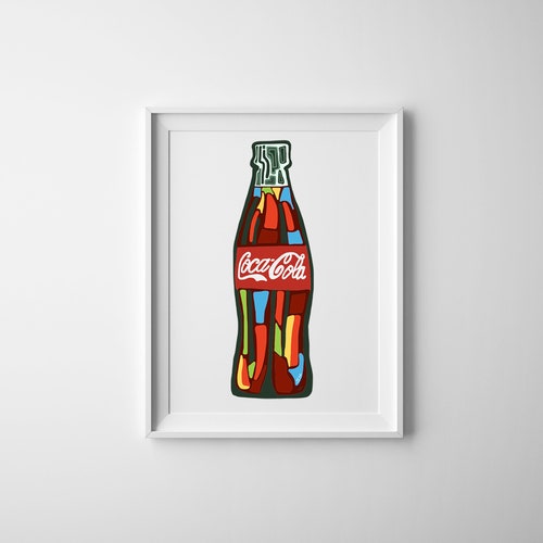 PRINTABLE Bottle Art Coca Cola Coke Bottle - Etsy