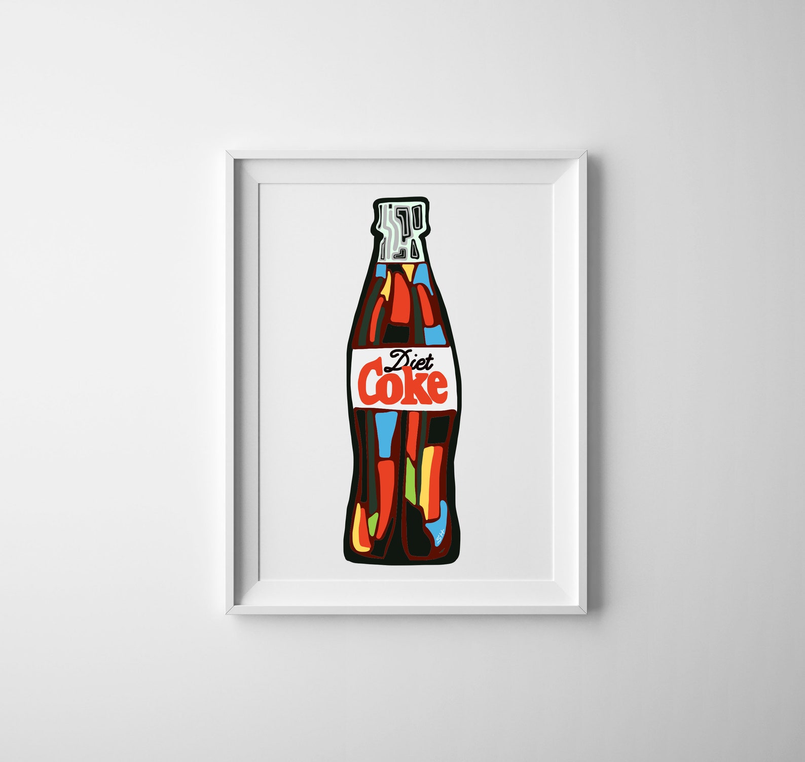 PRINTABLE Diet Coke Print Diet Coke Abstract Art Diet | Etsy