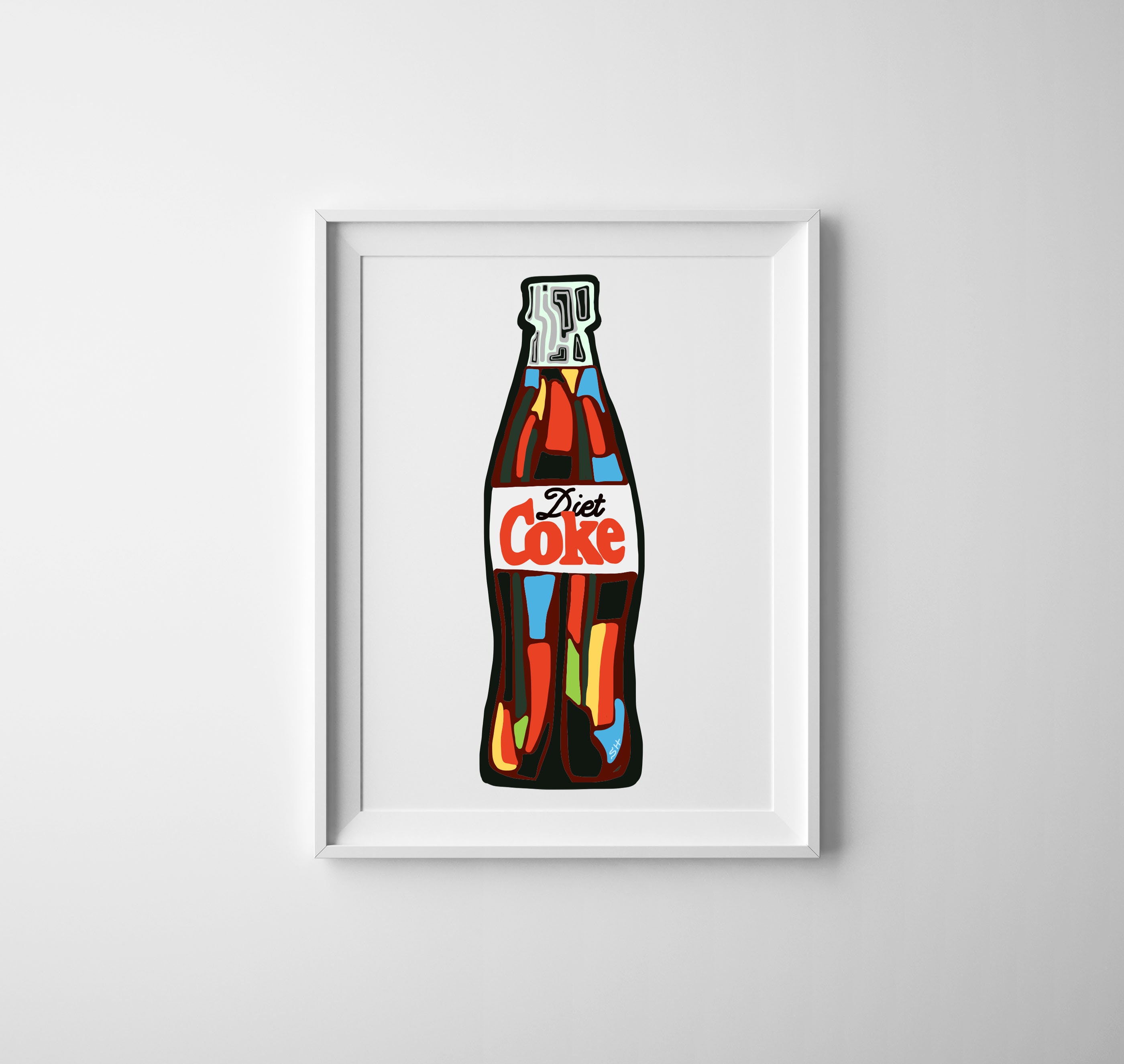 PRINTABLE Diet Coke Print Diet Coke Abstract Art Diet | Etsy