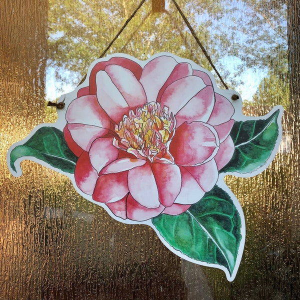 Camellia Door Hanger