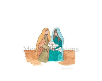 Natividad de la acuarela