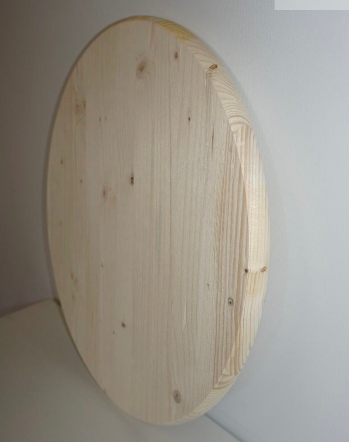 Round Wood Panel Table Top Thick Solid Rounds 18/1.1 Unfinished for Diy
