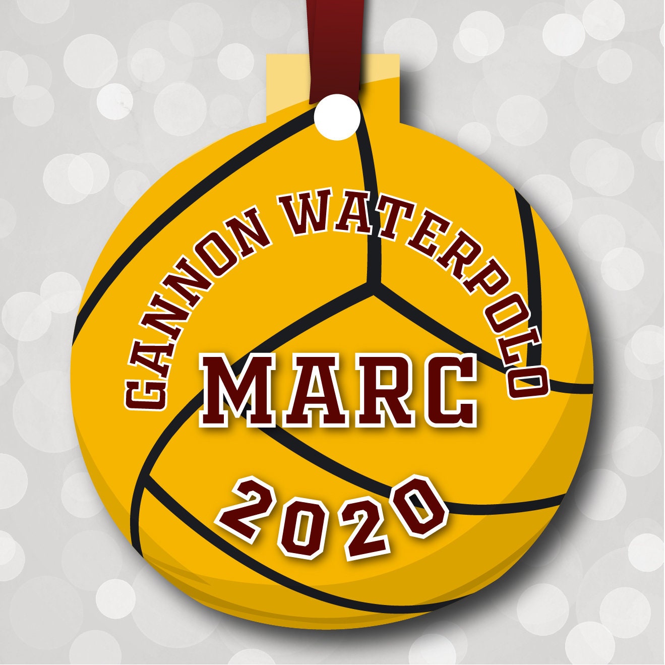 Water Polo Ornament Etsy
