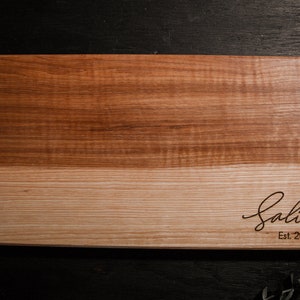 PERSONALIZED CUTTING BOARD - ENGRAVED CHARCUTERIE BOARD