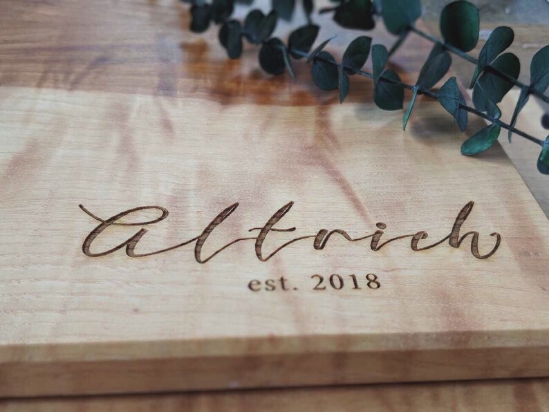 PERSONALIZED CUTTING BOARD - ENGRAVED CHARCUTERIE BOARD