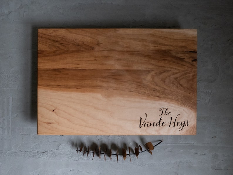 PERSONALIZED CUTTING BOARD - ENGRAVED CHARCUTERIE BOARD