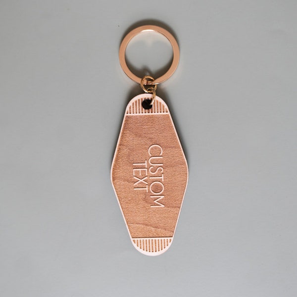 custom personalized hotel keychain | vintage motel keychain, wedding party gift, custom name keychain