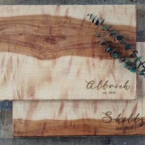 PERSONALIZED CUTTING BOARD - ENGRAVED CHARCUTERIE BOARD