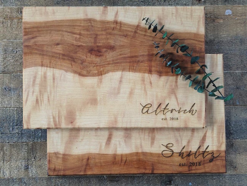 custom engraved cutting board / personalized charcuterie boards / couple wedding gift / custom personalized wedding host gift 