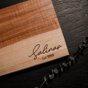 PERSONALIZED CUTTING BOARD - ENGRAVED CHARCUTERIE BOARD