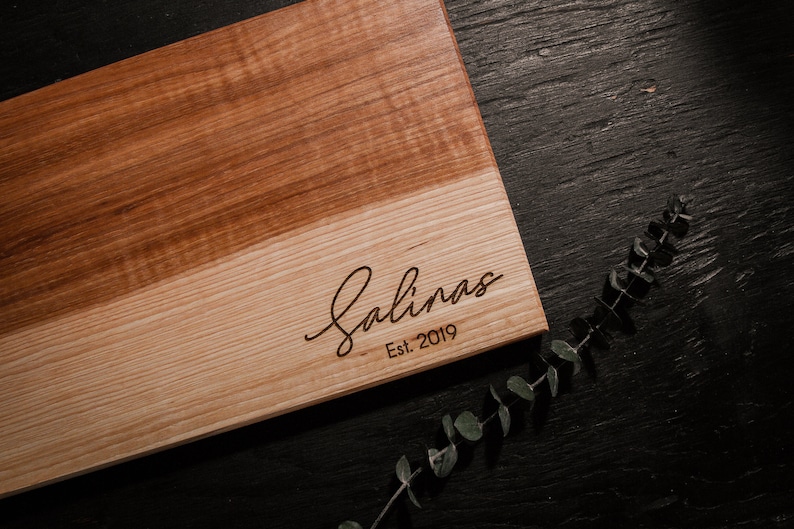 PERSONALIZED CUTTING BOARD - ENGRAVED CHARCUTERIE BOARD