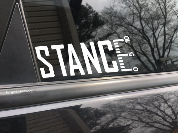 Stance sale car stickers