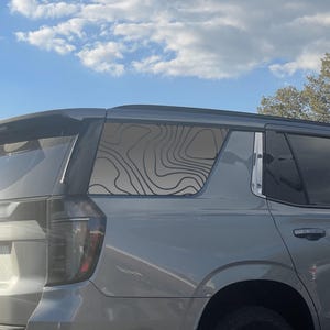 Topography Filled Full Window Decal - Die-Cut Oracal 651 Vinyl Car Sticker image 7