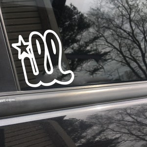 ill, car decal, bumper sticker, truck decal, funny car decal