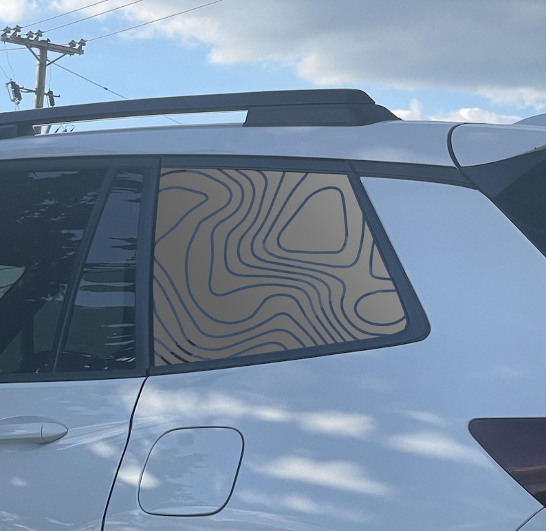Topography Filled Full Window Decal - Die-Cut Oracal 651 Vinyl Car Sticker image 6