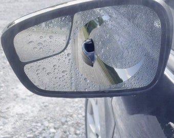 Mirror Peeker Moon, Cool Water Repellent, Unique Cute Mirror Shape, Anti Fog Film, Mirror Sticker, Mirror Decal, Anti Water