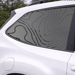 Topography Filled Full Window Decal - Die-Cut Oracal 651 Vinyl Car Sticker image 5